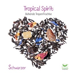 TEALAVIE - Black Tea Loose | Tropical Spirit - Blooming Tropical Fruits | 100 g Tin of Loose Black Tea