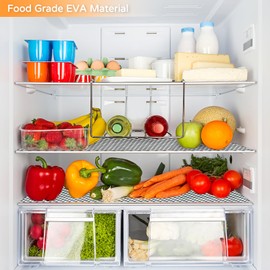 Kitchen Cabinet Liner Waterproof 12'' x 20' x 2 Rolls Non Adhesive Durable Strong Grip Liner Washable Drawer Liner Fridge Liner Easy to Cut Racks Liner