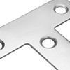 uxcell Flat T Shape Repair Mending Plate, 50mmx50mm, Stainless Steel