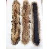 Real Pelts Collar Women Neck Warmer Scarf Raised Raccoon Hairs