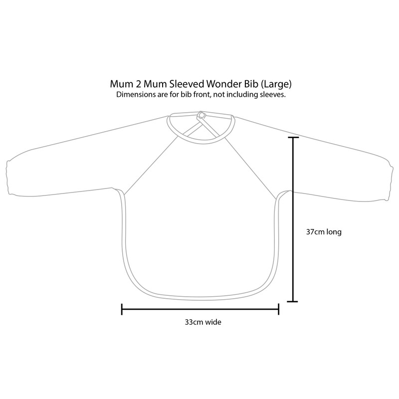 Sleeved Wonder Bib, Sz Lge, 2 pack - Lime /