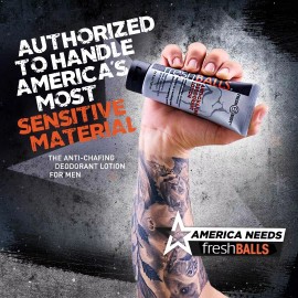 Fresh Balls 3.4 oz Tube (8 PACK) NEW - Anti Chafing Lotion Powder Deodorant