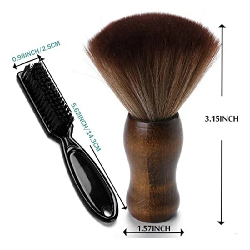 Cepillo Grande Para Barba Soft Barber Neck Sweep, 2 Unidades