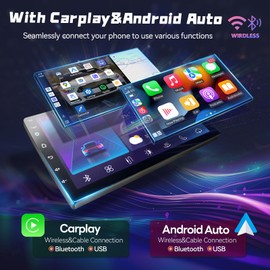 LASERTAIL 5Ghz WiFi Car Stereo Radio Upgrade for Jeep Compass Patriot 2010-2016 10.1 Inch Android 12 8 Core Touch Screen with Carplay Android Auto DSP 48EQ Bluetooth SWC Backup Camera 2+32 G