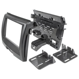 tomzz Audio 2415-147 Double DIN Radio Faceplate Compatible with Ford Everest from 2015 Ranger from 2016 Black