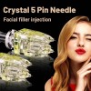 Unbranded 10pcs 5 Pin Crystal Multi-Tips Replace Needle For Beauty