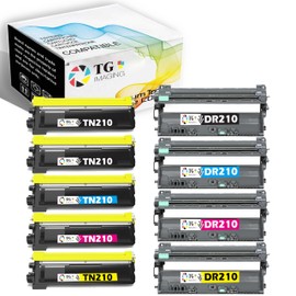 TG Imaging (9 Pack, Toner and Drum) Replacement for Brother TN210 DR210 Toner Cartridge and Drum Unit for use in HL-3070CW HL-3040CN MFC-9010CN MFC-9120CN MFC-9320CW Laser Printer