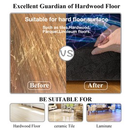 YOLOJOJO Office Chair Mats Hard-Floor Chair Mats Office Gaming Chair Mat with Blue Lightning Design (red)