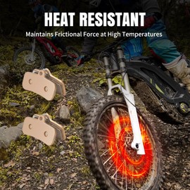 SMOTRCC 2PCS Front & Rear Surron Brake Pads – Electric Dirt Bike Brakepads for Sur Ron Light Bee X/S, Segway X160 X260, Talaria Sting R MX3 MX4 – Copper Sintered e Bike Brake Pads Replacement