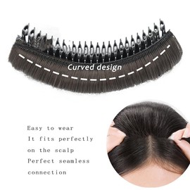 Light Brown Invisible Fluffy Hair Pad, Bump Up Comb Clip Bun Hair, False Hair Clip Fluffy Princess Styling Hair Pad Hairpin Accessories for Girls