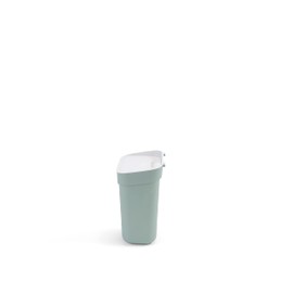 Curver Ready To Collect 10 Litre Trash Can Ideal Under the Sink with Wall or Door Wall Mount - Kitchen, Bathroom, Laundry Room - 100% Recycled - Green