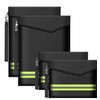 ImnBest Pack of 4 Fireproof and Waterproof Bag, Fireproof Wallet