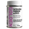 Satin MSA Varnish w/UVLS by GOLDEN, 4 fl. oz. Can,