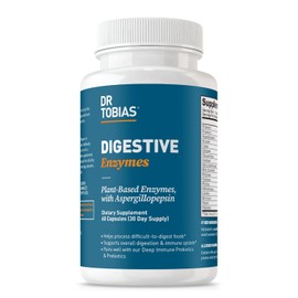 Dr. Tobias Super Digestive Enzymes, Plant-Based, Non-GMO by Dr. Tobias