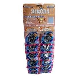 MDJ Fibra Metalica Espiral Mini /trastes Acero Inoxidable 12 Pz