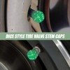 Car Tire Valve Stem Caps, Universal Dice Valve Stem Caps