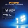EBAIFUN 18-pc Ice Blue LED Interior Light Kit Compatible with
