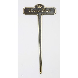 Polished Brass Herbaceous Garden Signs - Cranes Bill