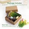 GOOZADA 6 Pack Mini Ceramic Vase Magnets, Glass Magnet Vases