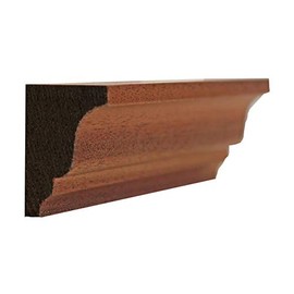 Sapele Mahogany Solid Crown Moulding 15/16" x 1-3/8" x 95" EWSC16