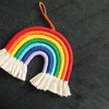 Gibsob Macrame Rainbow Tapestry Decoration, Rainbow Wall Hanging, Macrame Rainbow