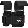 WARX Weight Lifting Hooks Straps Pair, 8mm Neoprene Padded Wrist