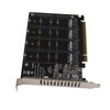 Adapter Card 4 Port M.2 NVMe SSD to PCIE X16