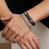 Luckly Aulay Men's 2-Piece Adjustable Bracelet Set with Tool, Stainless