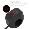 Yctze 22 mm Motorcycle Handlebar Switch, Motorcycle ATV Light Switch,