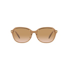 Coach HC8332D Women's Sunglasses, Transparent brown