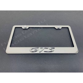 License Plate Frame Shop 1x GTS 3D Emblem STAINLESS STEEL License Plate Frame RUST FREE + Screw Cap