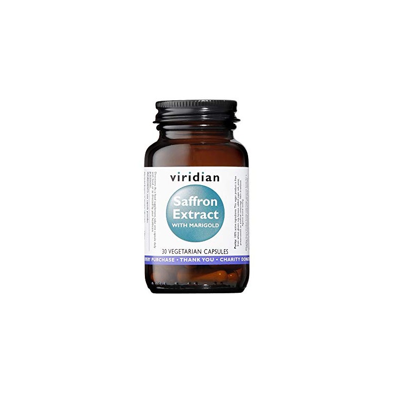 Viridian Saffron Extract 30mg with Marigold - 30 Vegicaps