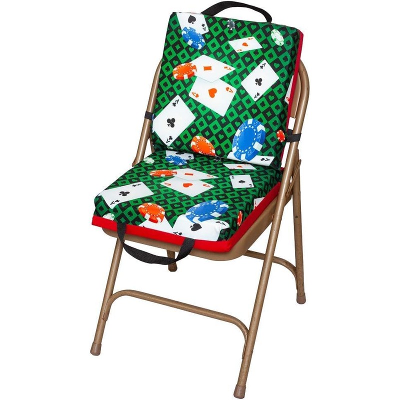 Classic Playing Card Pattern Double Cushion for Relief During Bingo