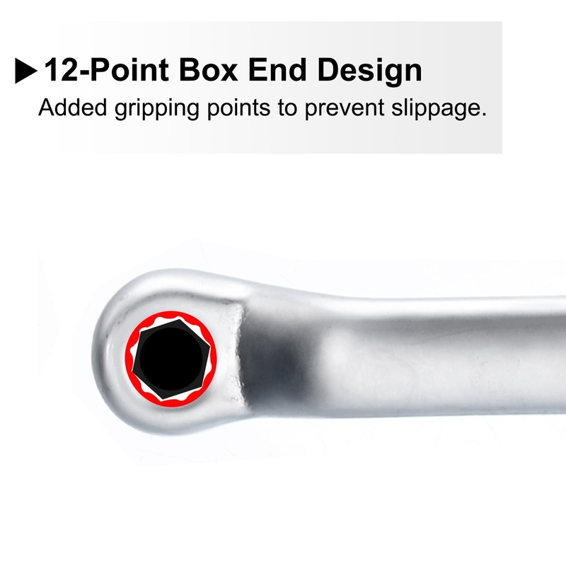 sourcing map 2pcs Offset Double Box End Wrench 5.5mm x