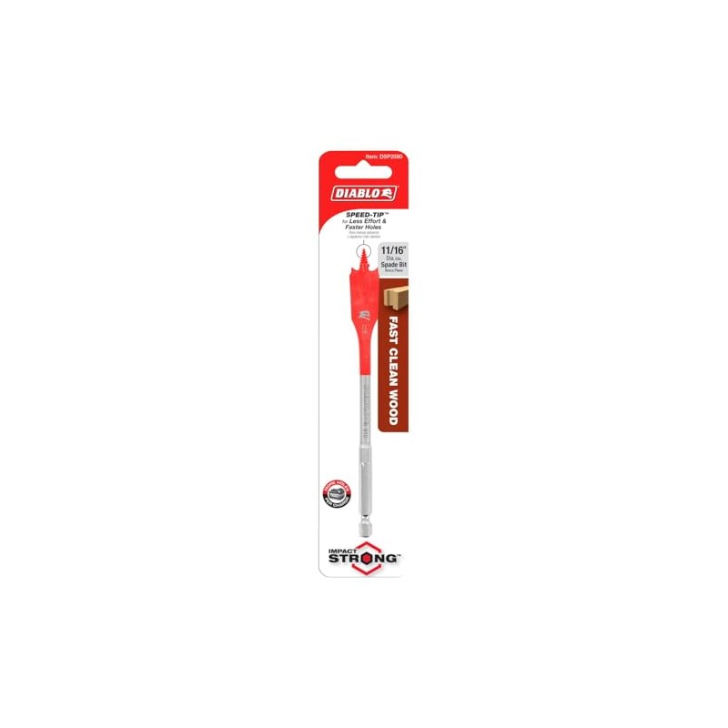 Diablo Spade Bit for Wood - Speed-TIP Design - 11/16"
