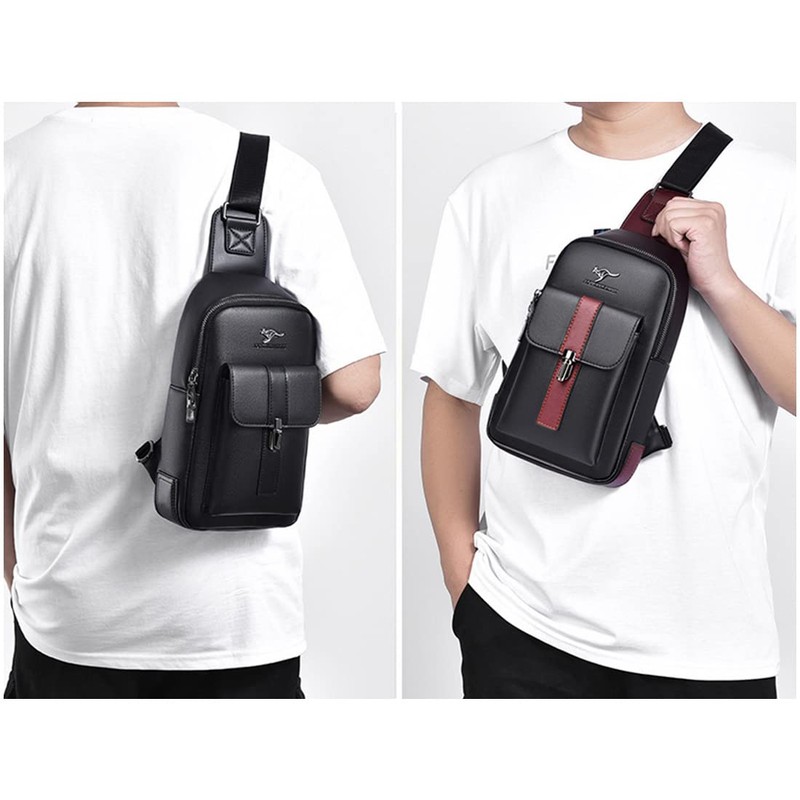 Cenvins One Shoulder Men's Body Bag, Crossbody Bag, Shoulder Bag,
