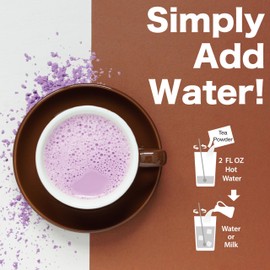 J WAY Taro Milk Tea 2.2 Lb (1 Count), Powdered Instant Milk Tea Drink Mix, Serve Hot or Cold, Makes Blended Frappe Drinks