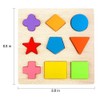 Wooden Shape Puzzles 9 Pieces Kids Wooden Block Matching Game