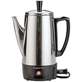 Presto 12 Cup Stainless Steel Coffee Maker, Chrome