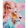 Ideyka Painting by Numbers kit KHO4399 Pink Lion
