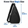 Tennis & Badminton Racket Sling Bag, Adjustable Crossbody Sports Backpack