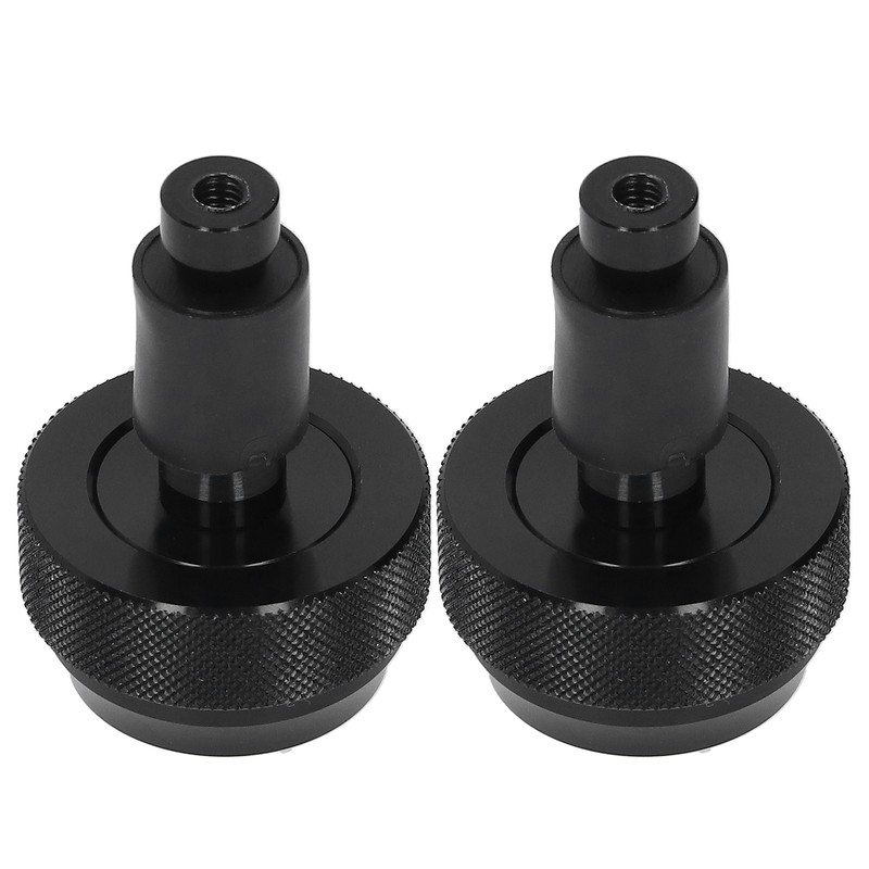 Motorcycle Handlebar End Plug Throttle Speed Control Black Alumimium Rubber