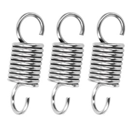 GUNGY Zugfedern mit Haken Edelstahl Zugfeder Spannfeder 35mm Außendurchmesser 12mm Drahtdurchmesser 1,6 mm Hakenwinkel 90 Grad Maximale Zugkraft 6,4kg 1,6x12x35mm 4 Stück