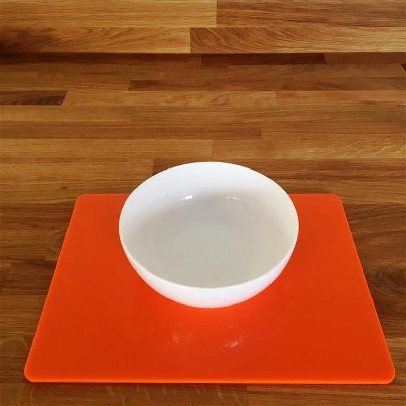 Rectangle Placemat Set - Gloss Pink 4 Placemats Standard 38cm