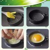 4 Pcs Nonstick Egg Ring Mold, Silicone Handle Round Mold