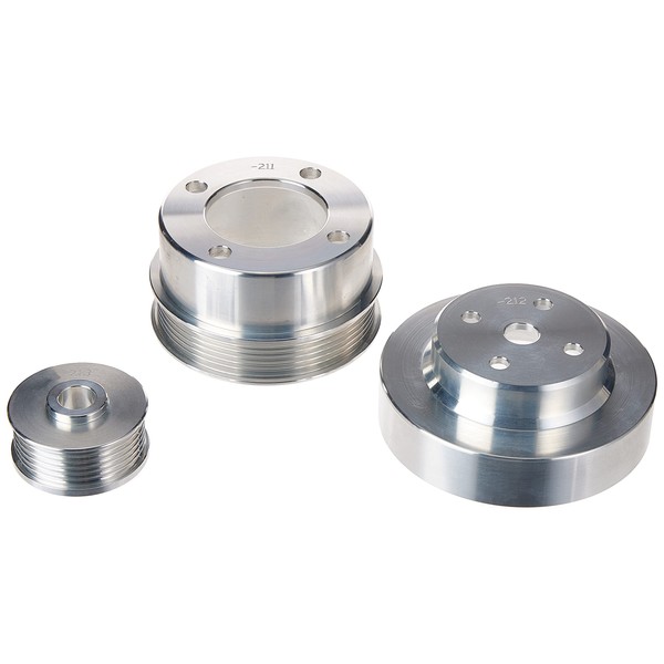BBK Performance 1553 Underdrive Pulley Kit for Ford Mustang 5.0L - 3 Piece Lightweight CNC Machined Aluminum Kit