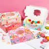Liobelon 12 Pieces Mothers Day Cookie Boxes, Flower Bakery Boxes