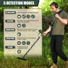 Gbnryg Professional Metal Detector for Adults,12" IP68 Waterproof Search Coil