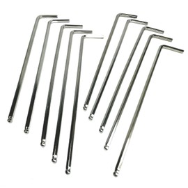 ZQToday 10pcs 3mm Ball End Allen Wrench sets,3mm Hex Key Wrench set,3mm ball end Hex Driver allen key Door Key L Shaped hex wrench set with Long Arm 120mm lengh.3mm ball end hex wrench