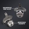 Magnetic Wall Mounted Bottle Opener MAGCAP (2, Gunmetal Black)